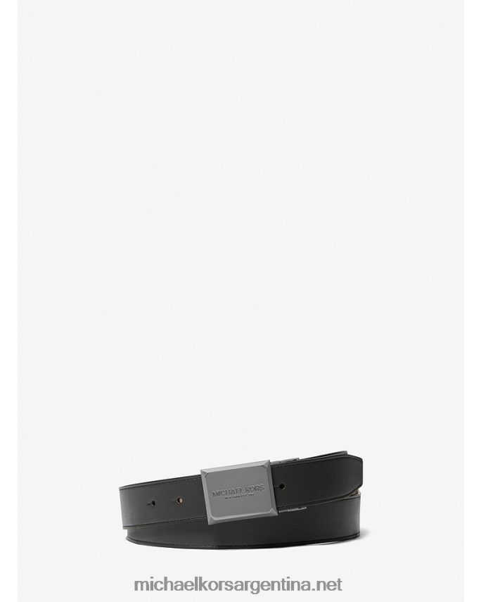 hombres admrl/plazul logo reversible y cinturón de piel Michael Kors T46HB03315