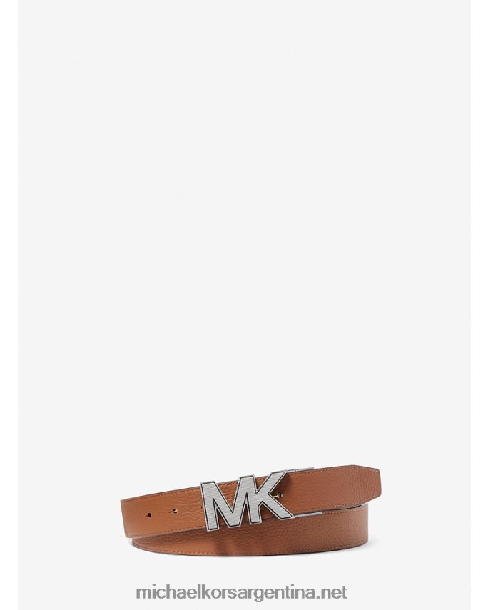hombres camello cinturón reversible de piel Michael Kors T46HB03296