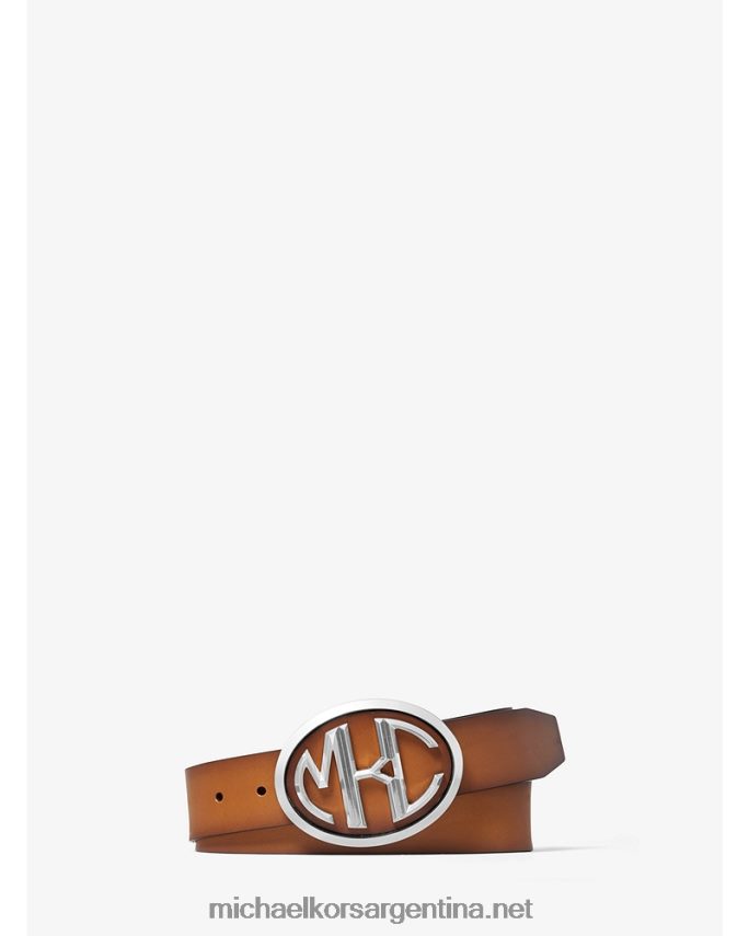 hombres equipaje cinturón de piel de becerro con monograma Michael Kors T46HB03337