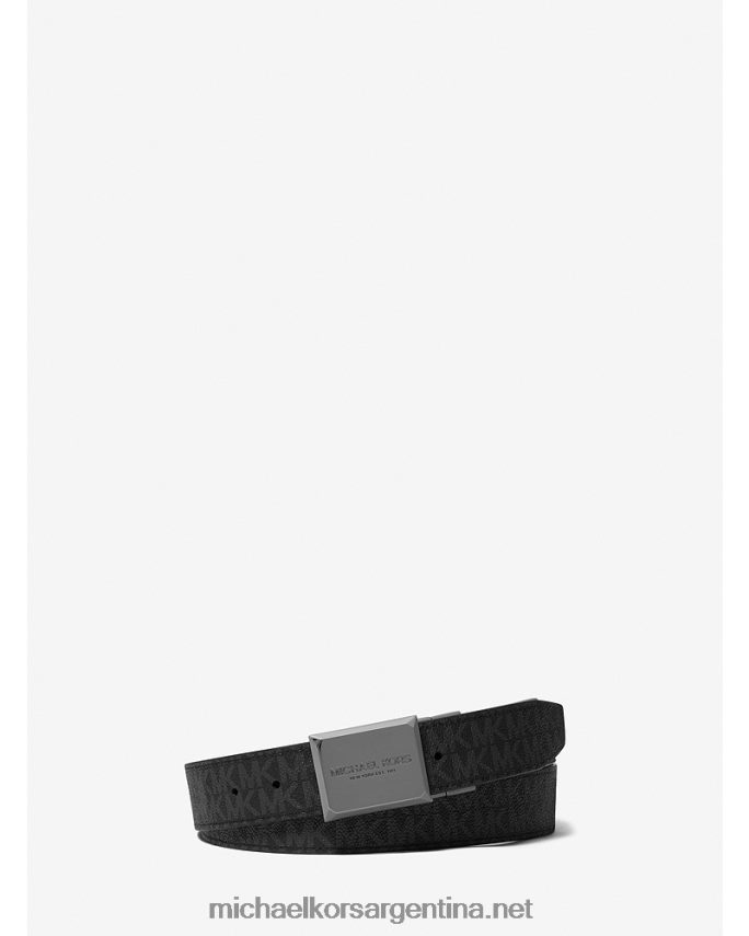 hombres marrón oscuro logo reversible y cinturón de piel Michael Kors T46HB03313