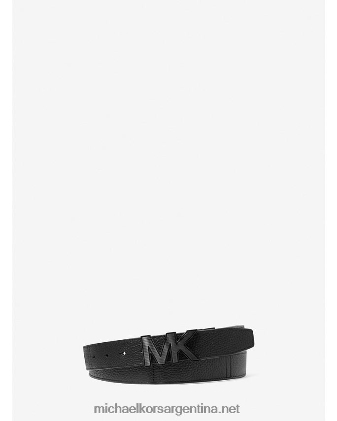 hombres negro cinturón reversible de piel Michael Kors T46HB03297