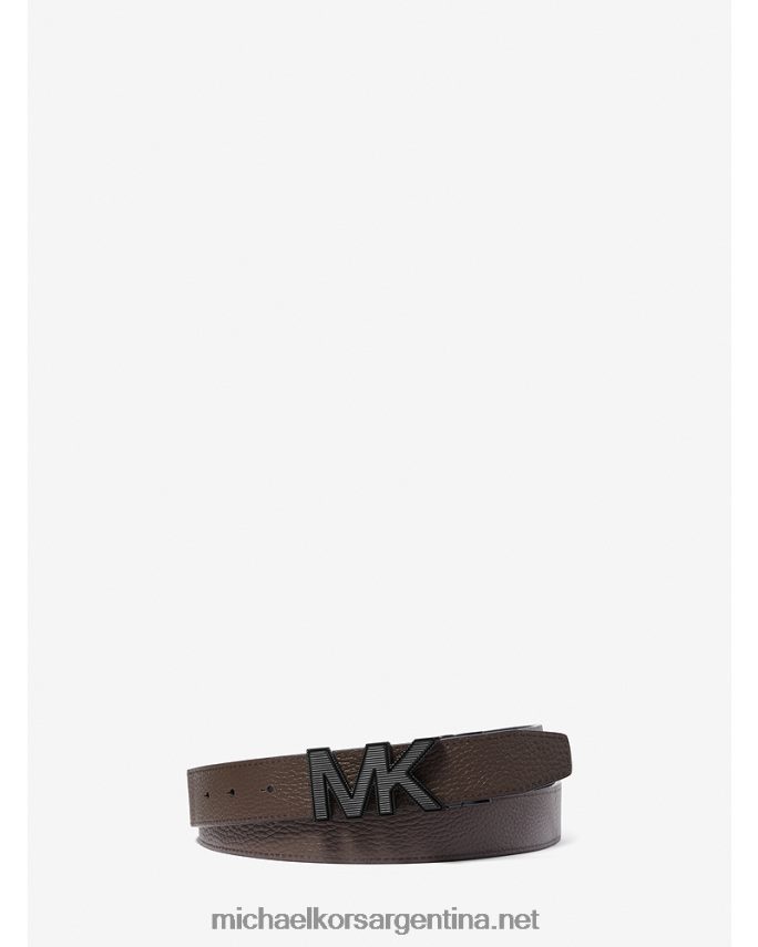 hombres negro cinturón reversible de piel Michael Kors T46HB03297