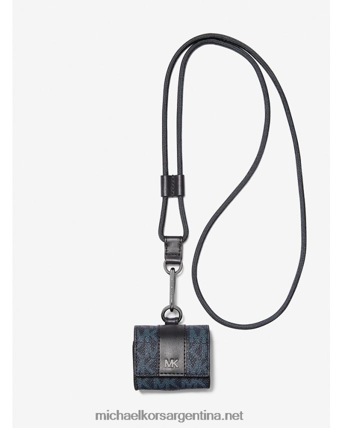 hombres admrl/plazul estuche con cordón con el logotipo de hudson para apple airpods pro Michael Kors T46HB03355