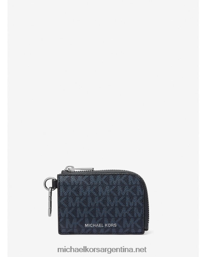 hombres admrl/plazul set de regalo de llavero y cartera con logo Michael Kors T46HB03346