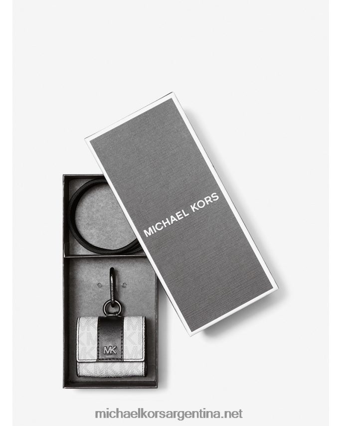 hombres brillante estuche con cordón con el logotipo de hudson para apple airpods pro Michael Kors T46HB03353