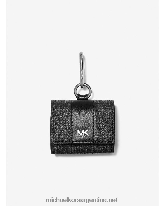 hombres negro estuche con cordón con el logotipo de hudson para apple airpods pro Michael Kors T46HB03357