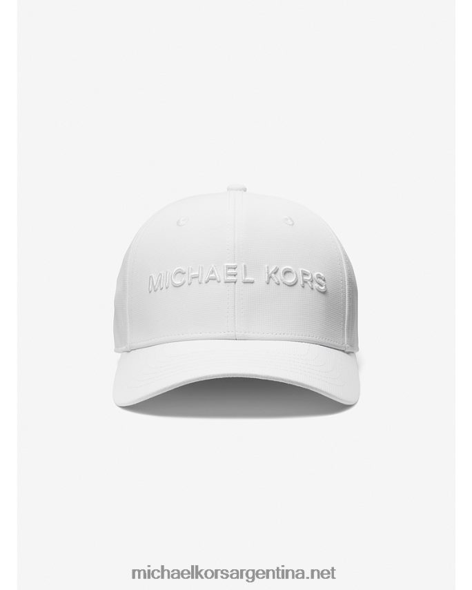 hombres blanco gorra de beisbol bordada Michael Kors T46HB03369