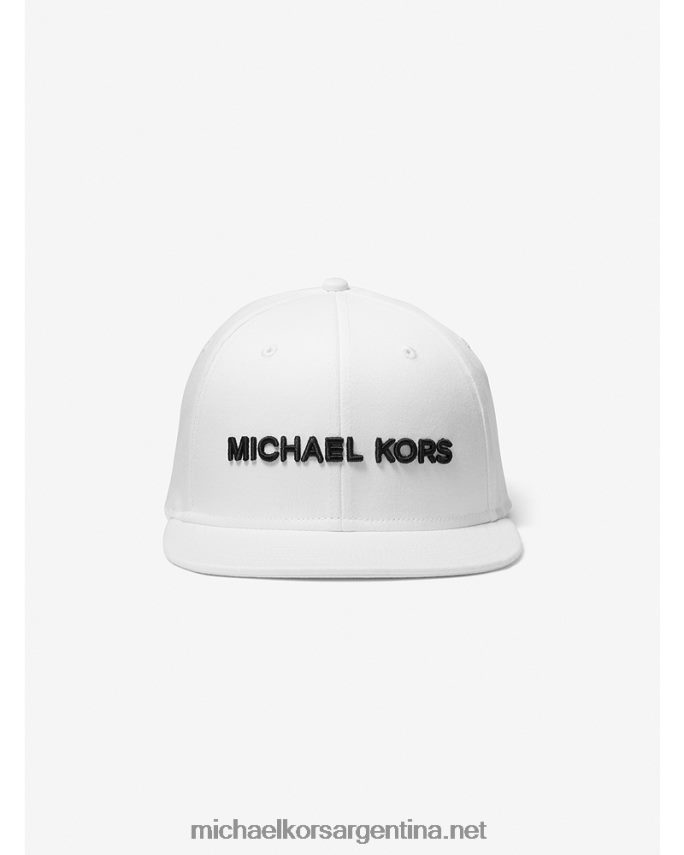 hombres blanco gorra de beisbol bordada Michael Kors T46HB03373