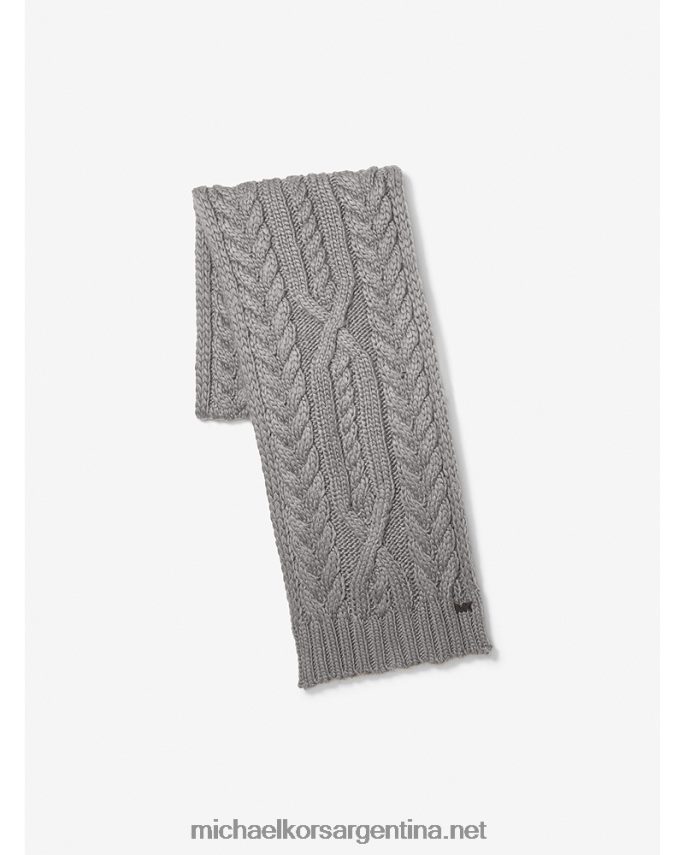 hombres ceniza bufanda de punto de ochos Michael Kors T46HB03380