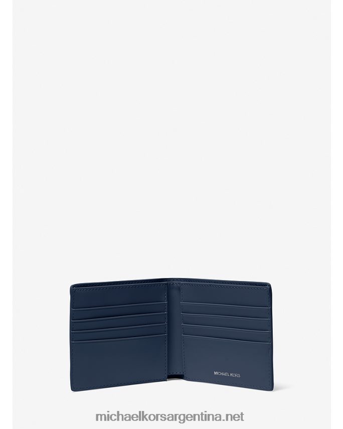 hombres Armada billetera cooper de piel con logo en relieve Michael Kors T46HB03227