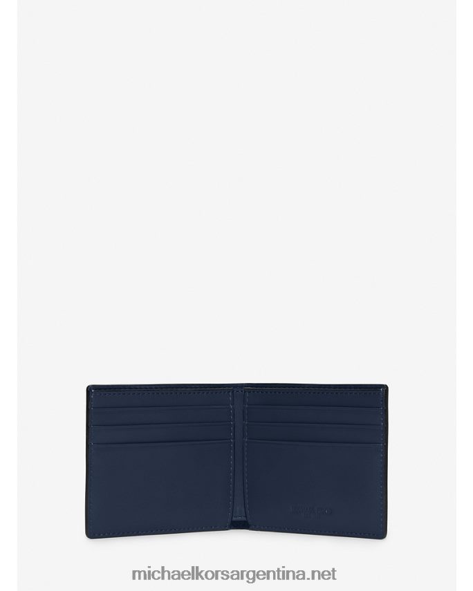 hombres Armada billetera fina Harrison de piel de grano cruzado Michael Kors T46HB03230