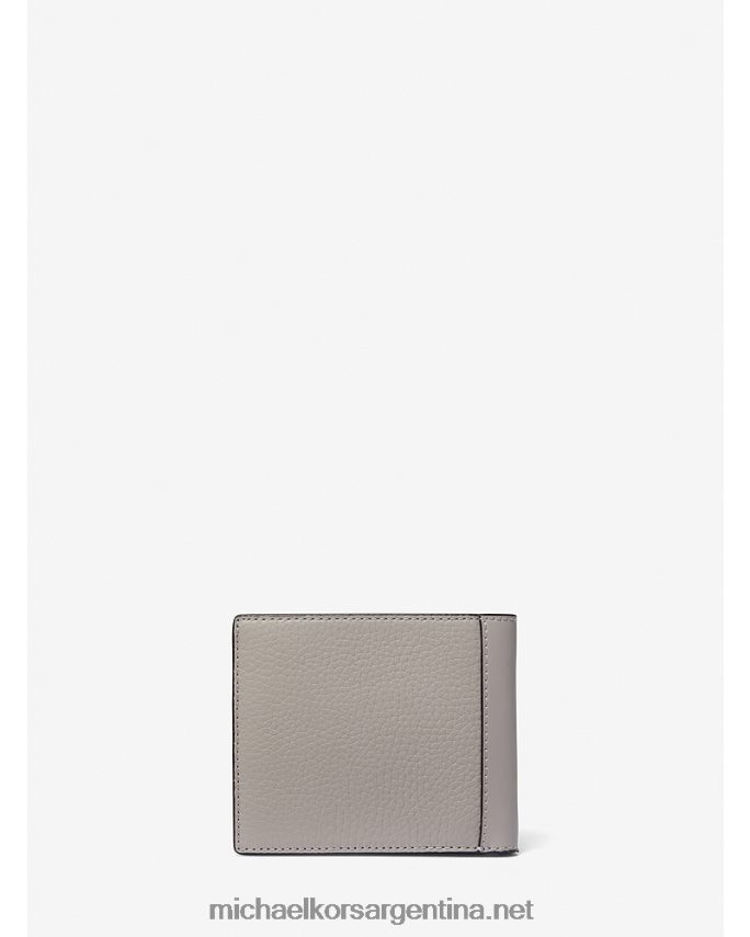 hombres Perla gris billetera de cuero hudson Michael Kors T46HB03232
