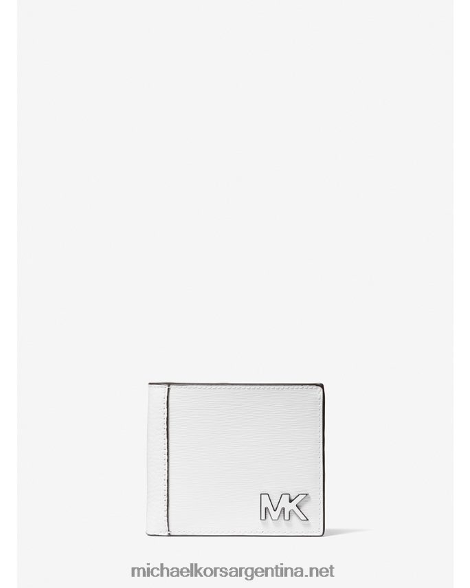 hombres brillante billetera de cuero hudson Michael Kors T46HB03204