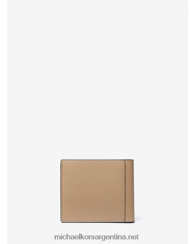 hombres camello billetera de cuero hudson Michael Kors T46HB03234