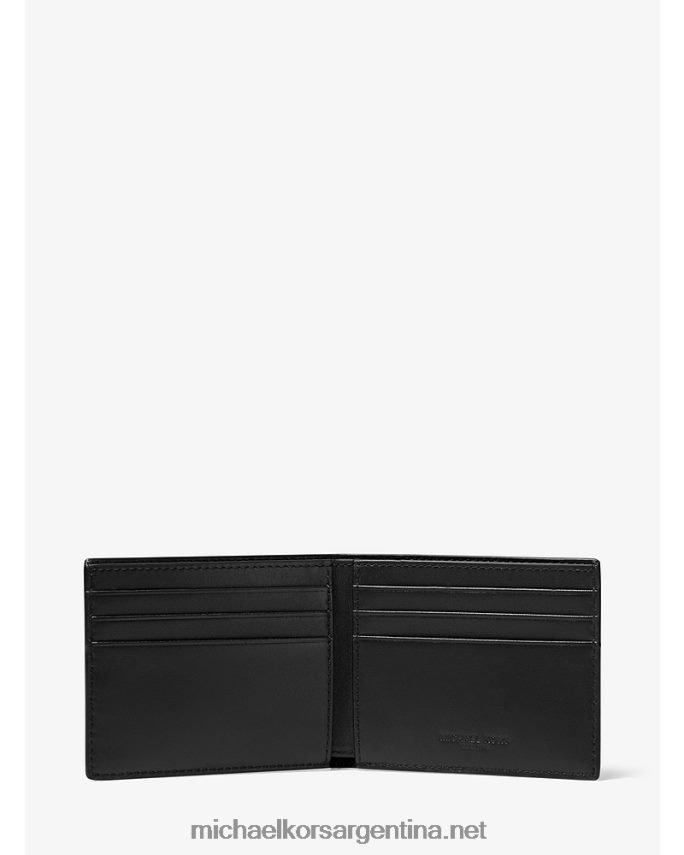 hombres negro billetera delgada con logo y llavero Michael Kors T46HB03231