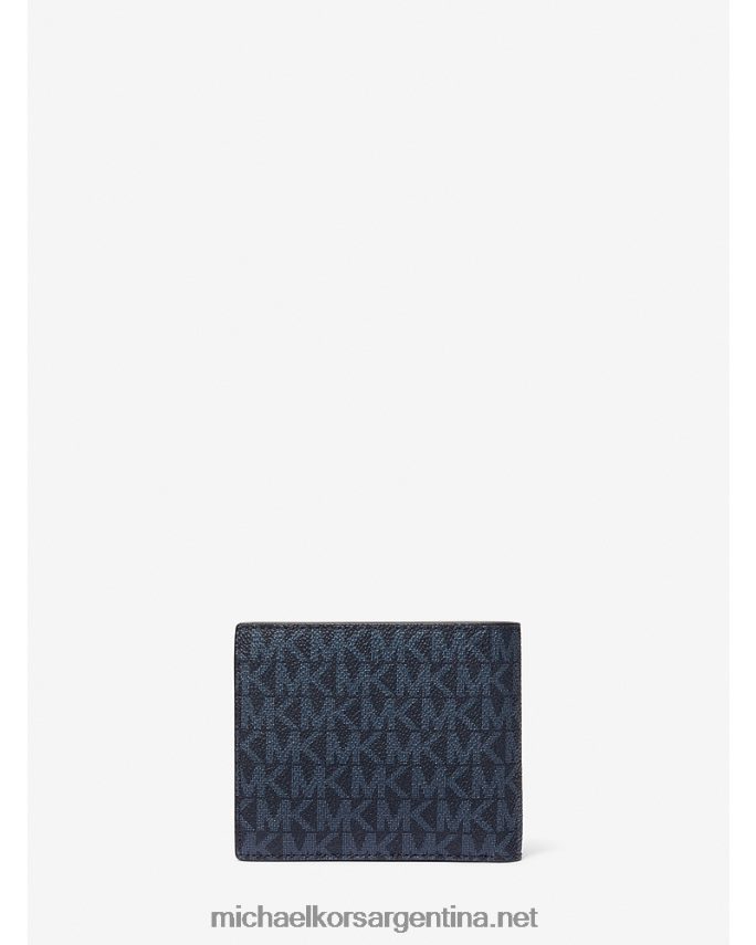 hombres piscina cartera plegable con franja del logo hudson Michael Kors T46HB03208