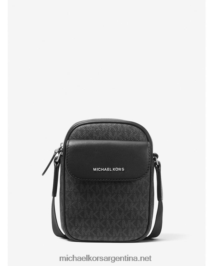 hombres negro bolsa crossbody con logo de hudson Michael Kors T46HB03186