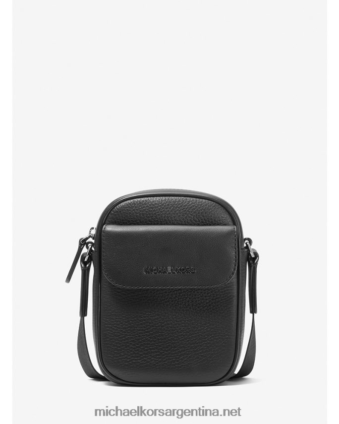 hombres negro bolsa crossbody hudson para smartphone de piel granulada Michael Kors T46HB03187
