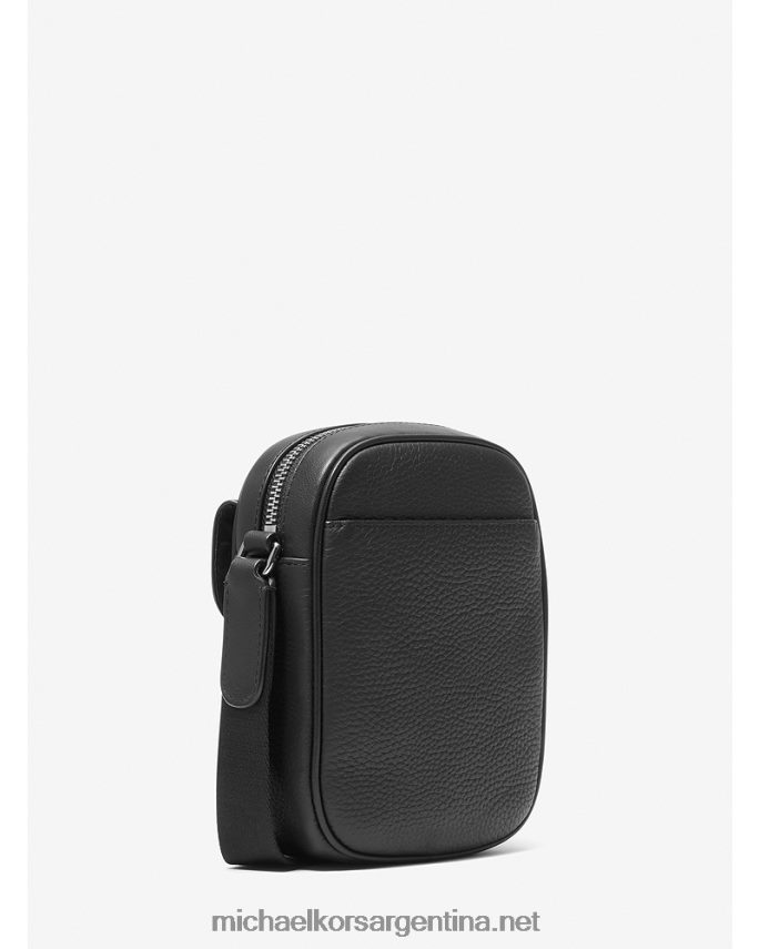 hombres negro bolsa crossbody hudson para smartphone de piel granulada Michael Kors T46HB03187