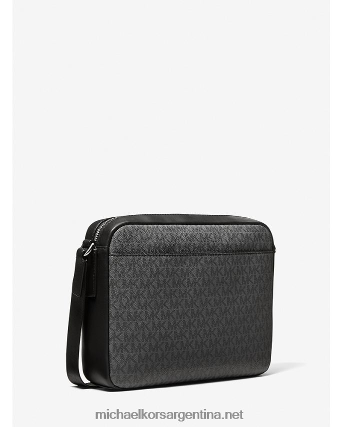 hombres rojo brillante bolso cámara con franja del logo hudson Michael Kors T46HB03188