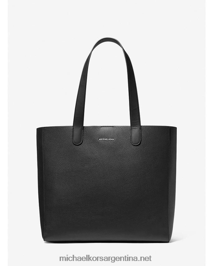 hombres negro tote hudson de piel granulada Michael Kors T46HB03193