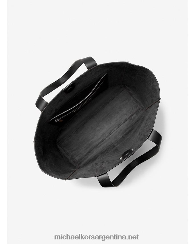 hombres negro tote hudson de piel granulada Michael Kors T46HB03193