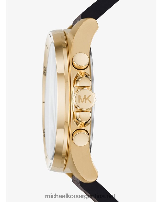 hombres marrón reloj y logo brecken de gran tamaño Michael Kors T46HB03283