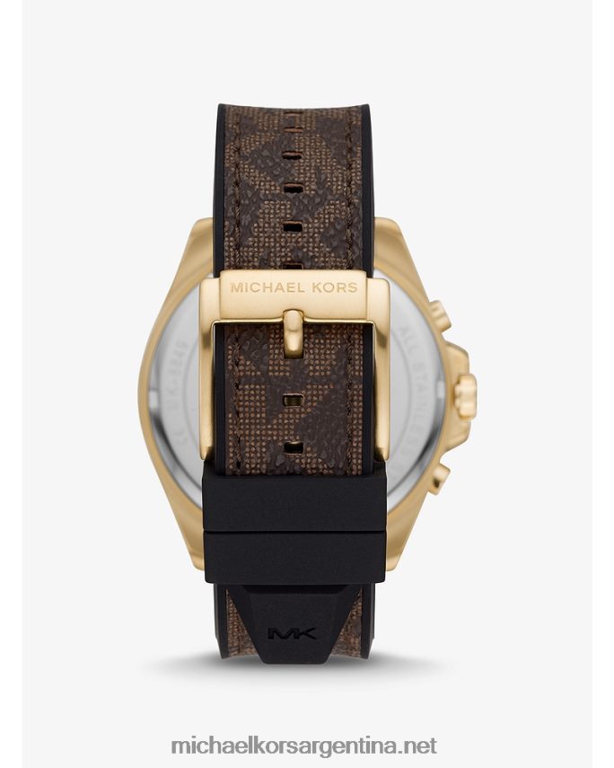 hombres marrón reloj y logo brecken de gran tamaño Michael Kors T46HB03283