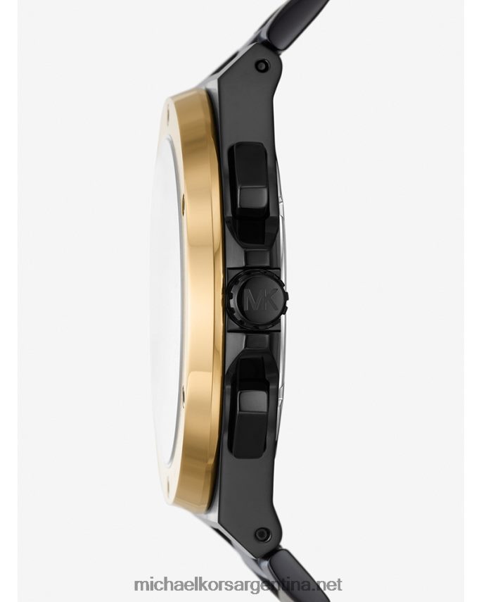 hombres negro reloj lennox de gran tamaño Michael Kors T46HB03285