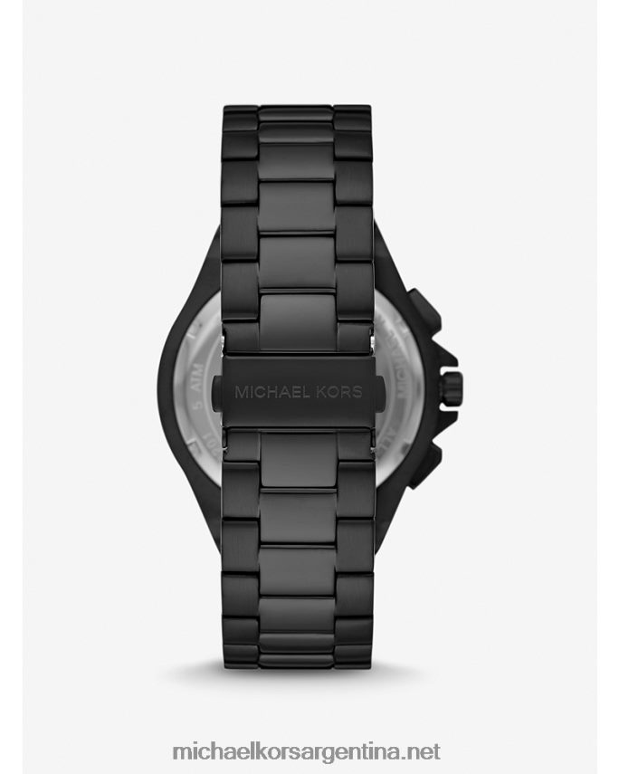 hombres negro reloj lennox de gran tamaño Michael Kors T46HB03285