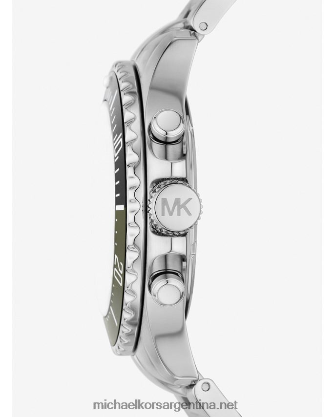 hombres plata reloj everest de gran tamaño Michael Kors T46HB03292