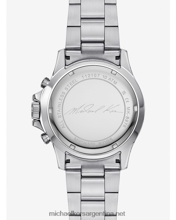 hombres plata reloj everest de gran tamaño Michael Kors T46HB03292