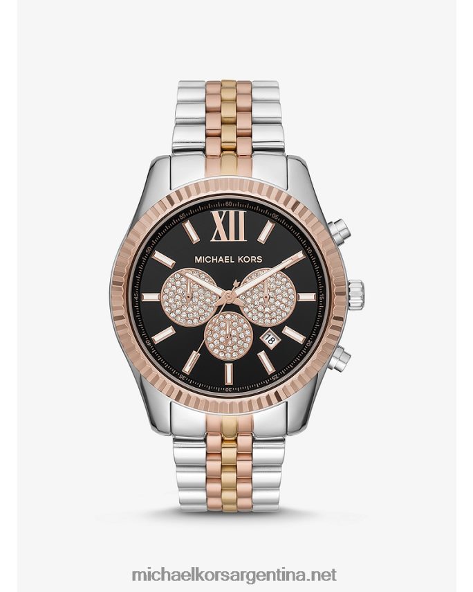 hombres tritono reloj lexington oversize de tres tonos Michael Kors T46HB03295