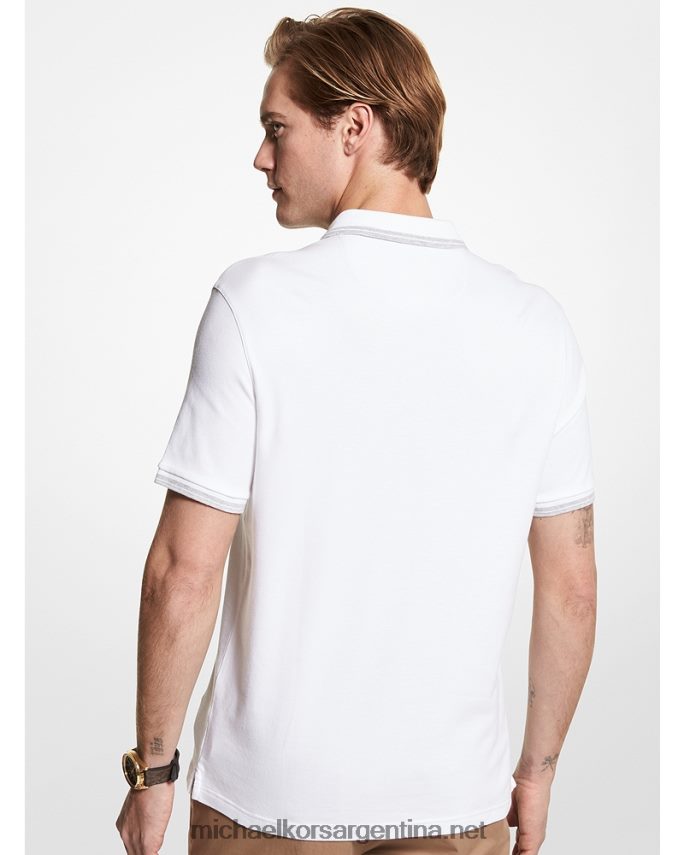 hombres blanco polo de algodón de greenwich Michael Kors T46HB02877