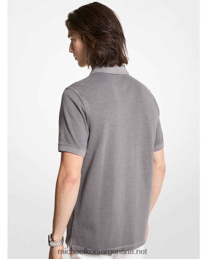 hombres bronce de cañón polo de piqué de algodón Michael Kors T46HB02913