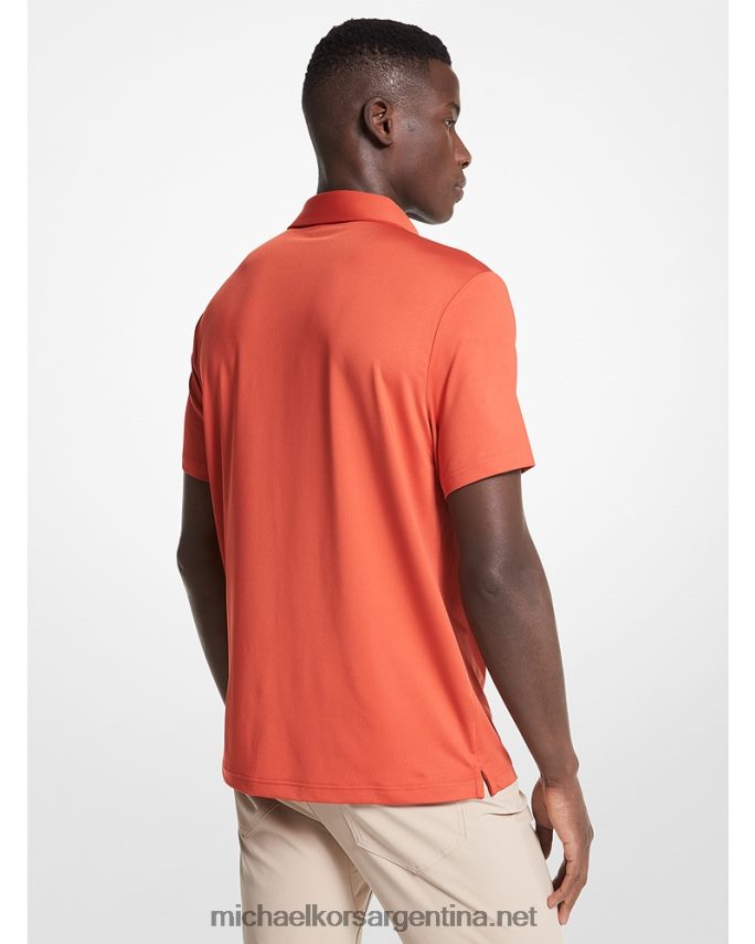 hombres especia naranja playera tipo polo de golf con logo Michael Kors T46HB02890