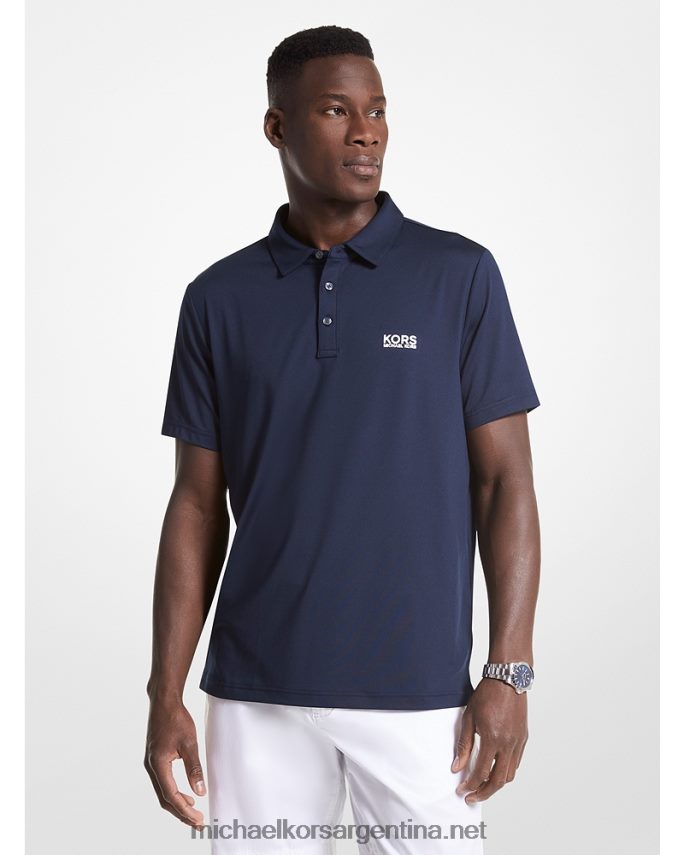 hombres medianoche playera tipo polo de golf con logo Michael Kors T46HB02892