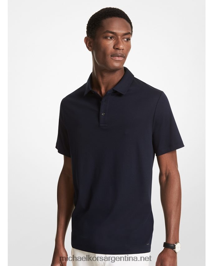 hombres medianoche polo de algodón Michael Kors T46HB02883