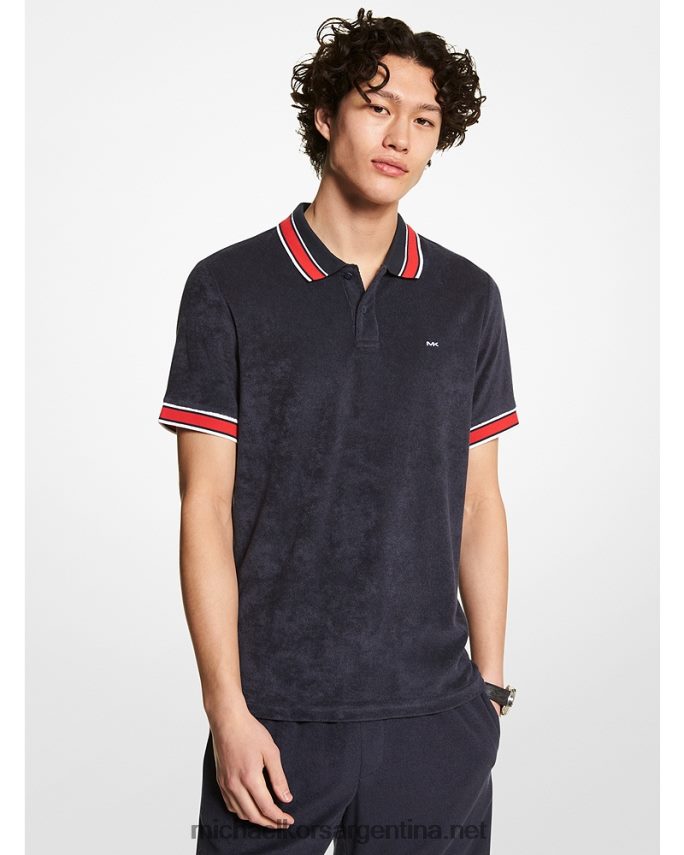 hombres medianoche polo de felpa francesa Michael Kors T46HB02915