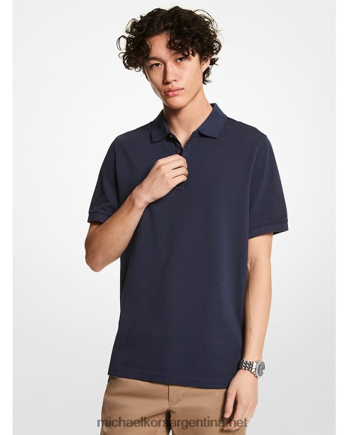 hombres medianoche polo de piqué de algodón Michael Kors T46HB02912