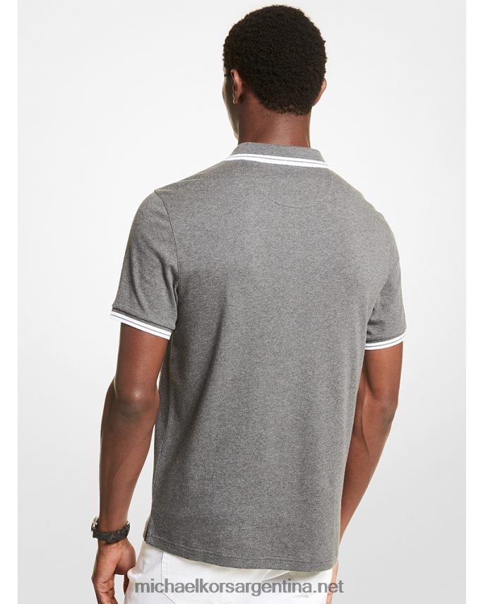 hombres mlct gy hthr polo de algodón de greenwich Michael Kors T46HB02901