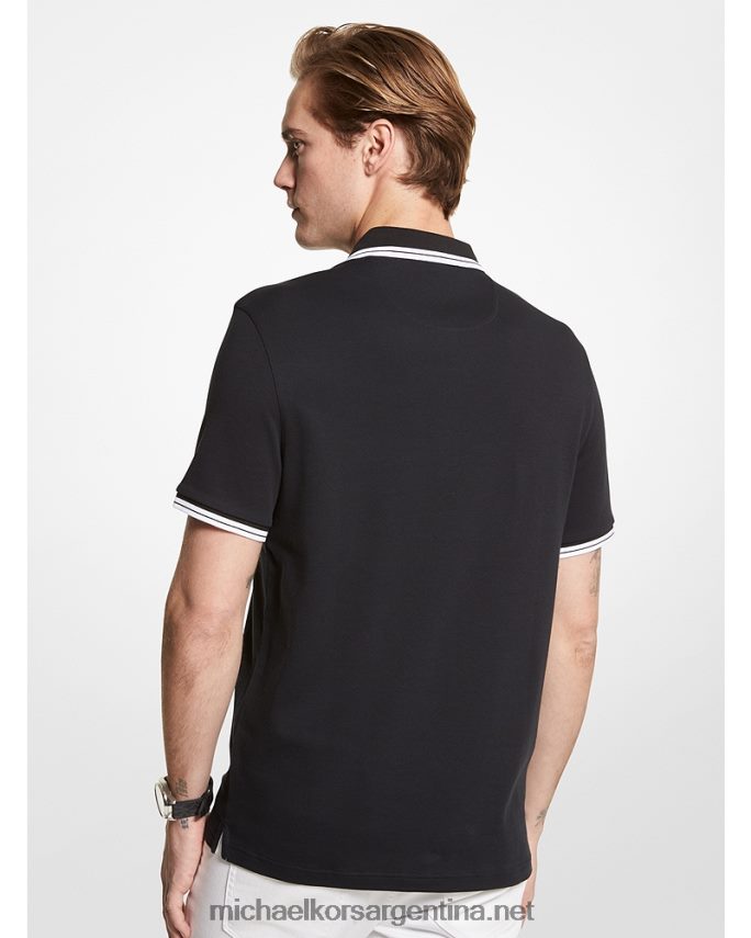 hombres negro polo de algodón de greenwich Michael Kors T46HB02878