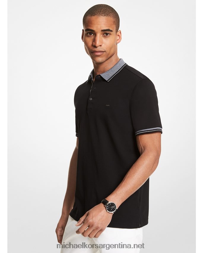 hombres negro polo de algodón de greenwich Michael Kors T46HB02887