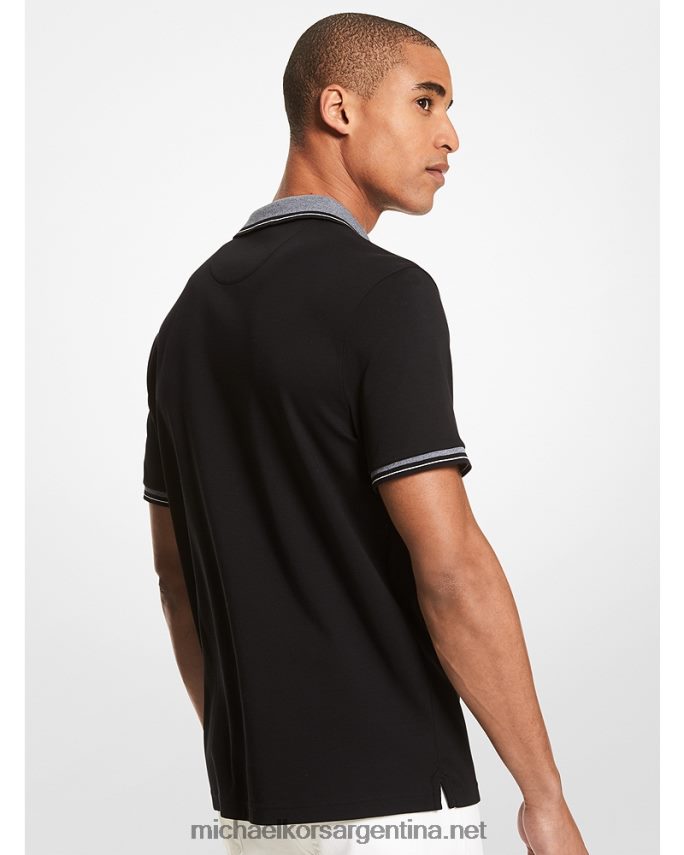 hombres negro polo de algodón de greenwich Michael Kors T46HB02887