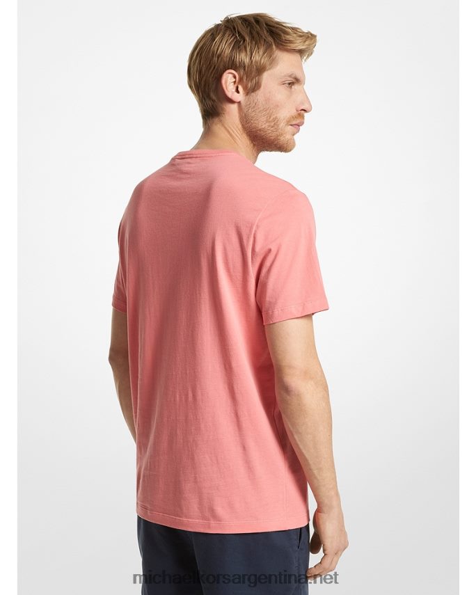 hombres Rosa de té playera con logo Michael Kors T46HB02962