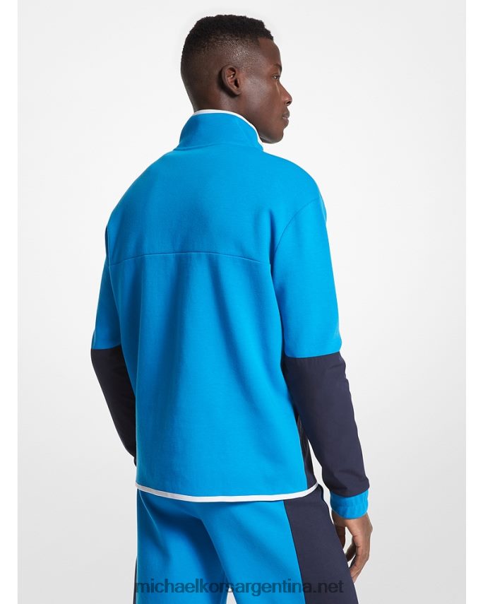 hombres cielo perfecto sudadera de mezcla de algodón con media cremallera Michael Kors T46HB02998