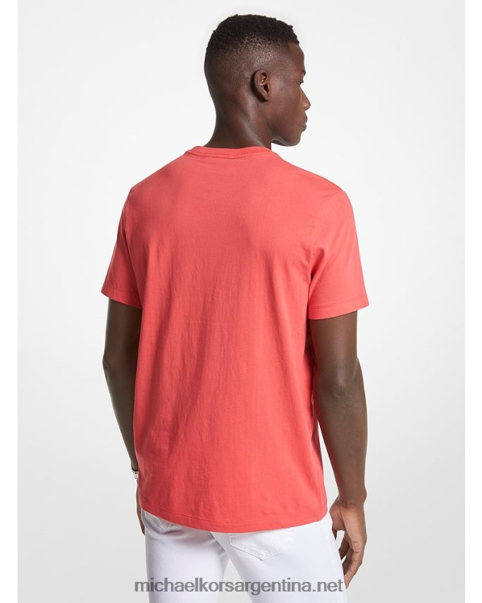 hombres dk sangría playera con logo Michael Kors T46HB02963