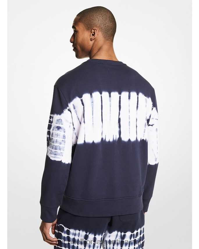 hombres medianoche sudadera con logo y efecto teñido anudado Michael Kors T46HB03006