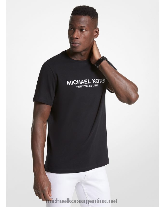 hombres negro playera con logo Michael Kors T46HB02967