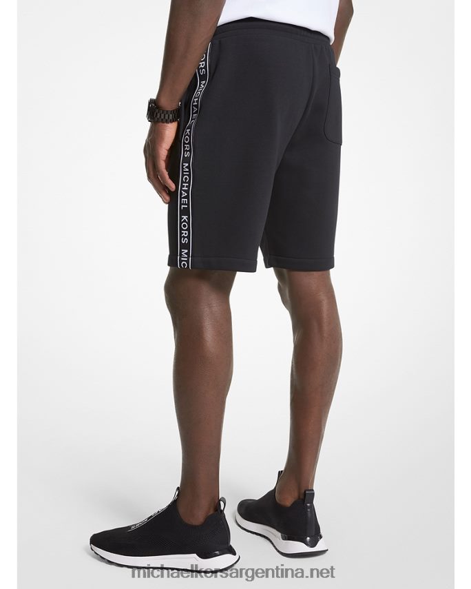 hombres negro sudadera con cremallera y cinta del logo Michael Kors T46HB02978